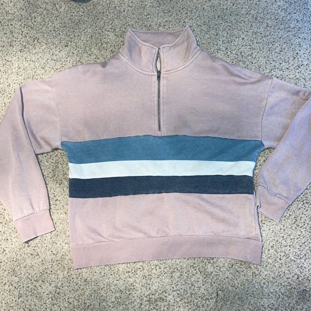 Hippie rose Large quarter zip